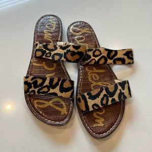 Sam Edelman Gala Flat Sandal in Leopard